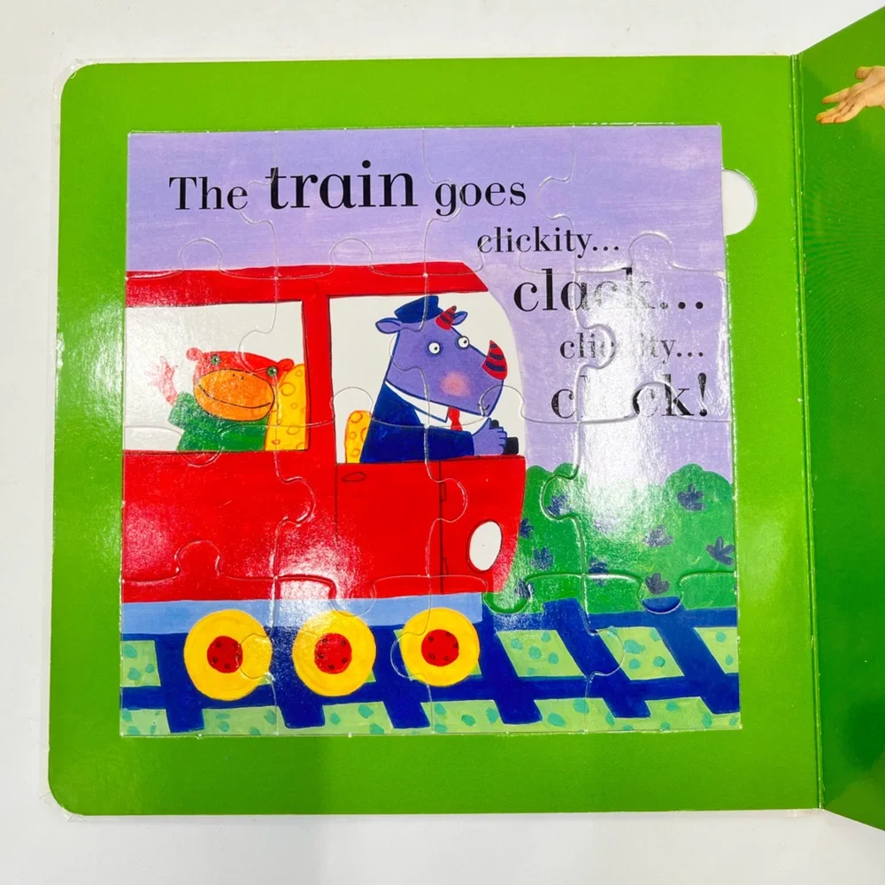 Lot of 2 Childrens Jigsaw and Rhyme Board Books Splish Slash Here We Go - Picture 5 of 12